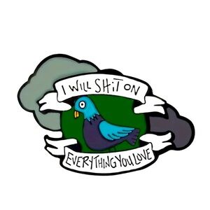 SALE Hilarious Pigeon Enamel Pin